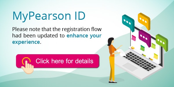 MyPearson ID login menu item location